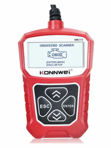 Авто сканер Konnwei KW310 (ч/б экран, рус. язык, все протоколы)